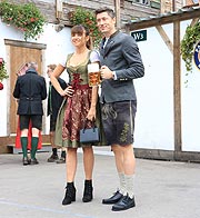 Robert Lewandowski und seine Frau Anna Lewandowska (Foto: Martin Schmitz)